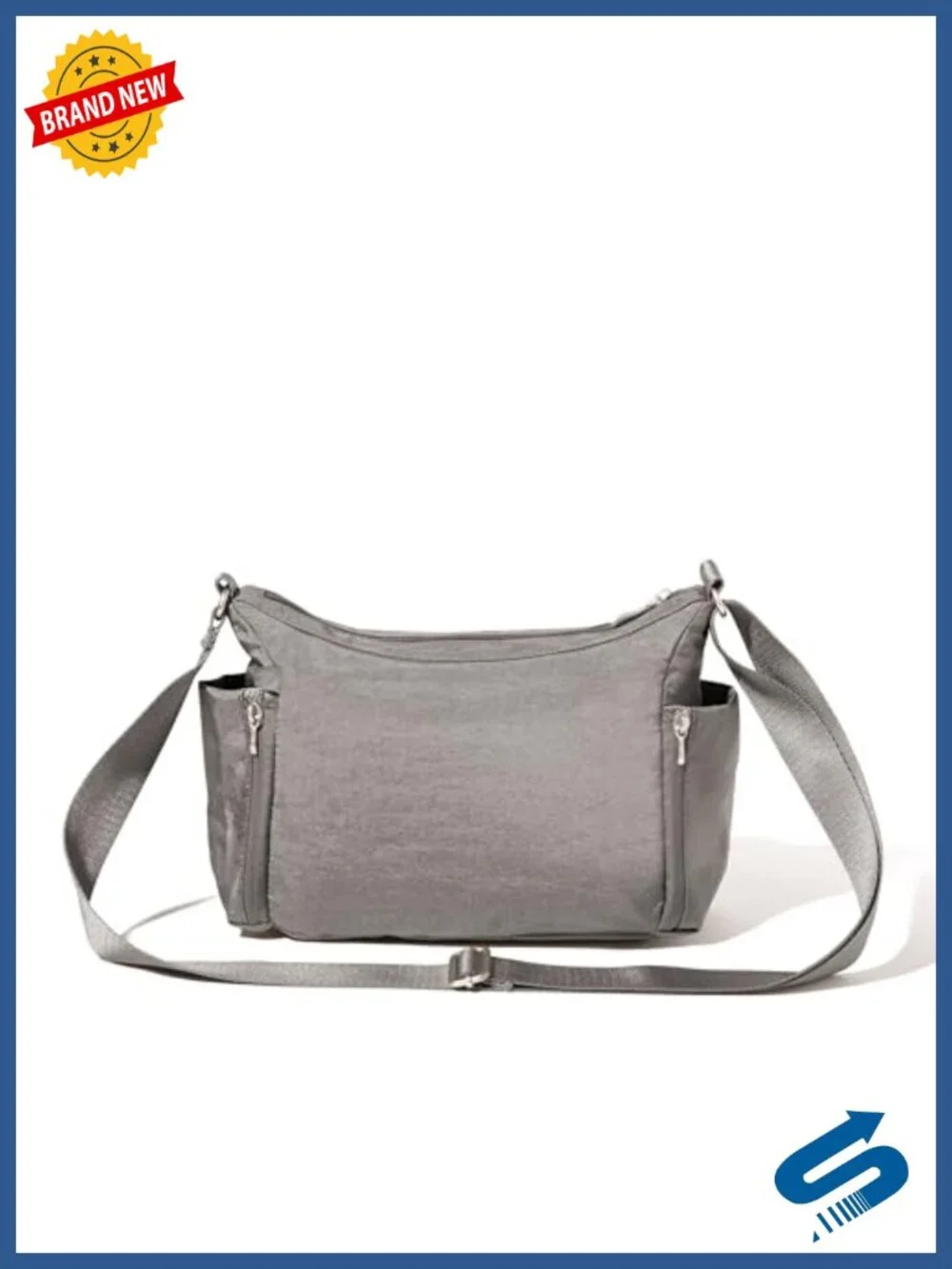 Baggallini Crosstown Hobo Crossbody Nylon RFID